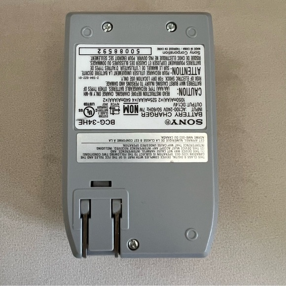 Sony Sony Cycle Energy BCG-34HC Battery Charger AA or AAA universal Power Plug - Picture 5 of 7